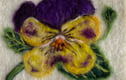 Hand Felted Single Flower