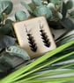 Black Fish Bone Earrings - Image 2