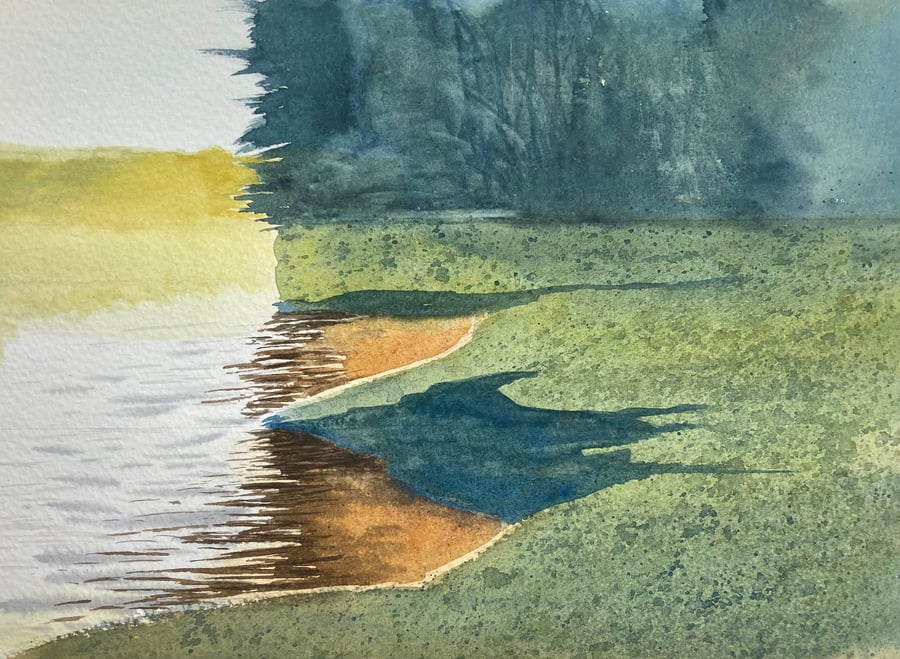 Cod beck summer evening (Pure Original Watercolour)