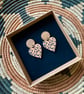 Leopard Hearts and Wood Earrings - Image 3