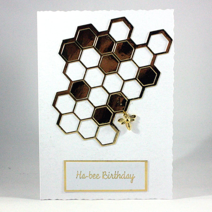 Handmade birthday card - ha-bee birthday