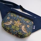 William Morris Hip Bag with zipped pocket and adjustable belt. Choice of 3