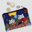 Happy Elephant small coin or card purse 195PF