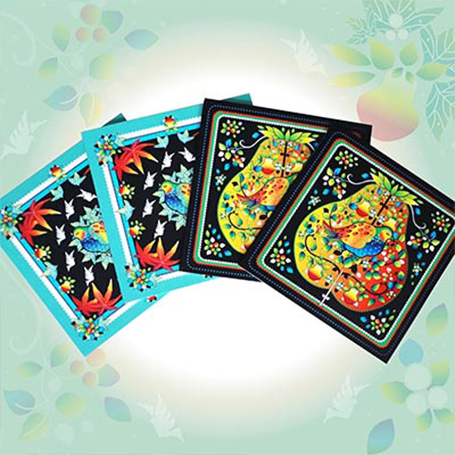 Christmas Partridge in a Peartree - Pack of four Cards