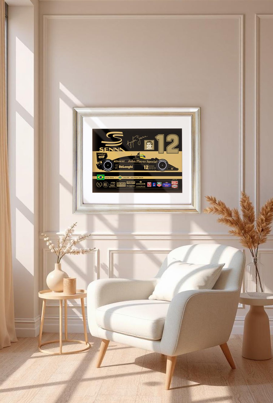 Lotus 98T John Player Special 1986     Ayrton Senna -  A3 Print