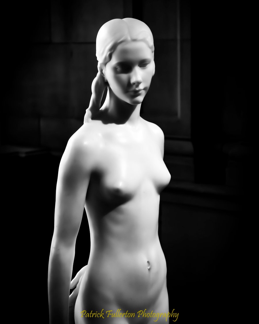 Syrinx, marble sculpture by William Mc Millan 1925, photography, Fine Art print.