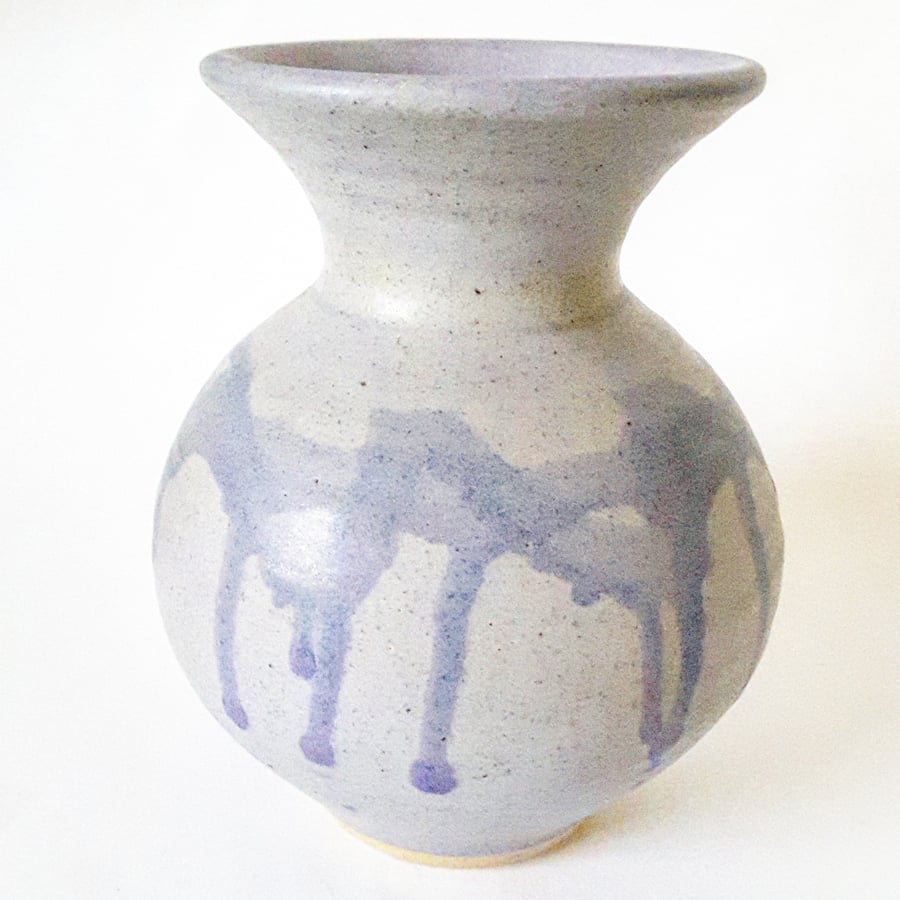 Ceramic Vase in Blue Glazes