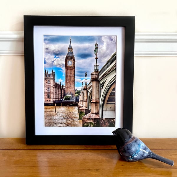 Framed photo of Big Ben, Palace of Westminster, London Print