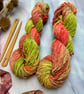 Hand Dyed Cotton Chenille DK Yarn, Baby Plush Knitt Amigurumi Toys Crochet 136 - Image 1
