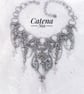 Silver Gargoyles Chainmaile Gothic Necklace - Pearls, Moonstone, Spikes, Cross - Image 2
