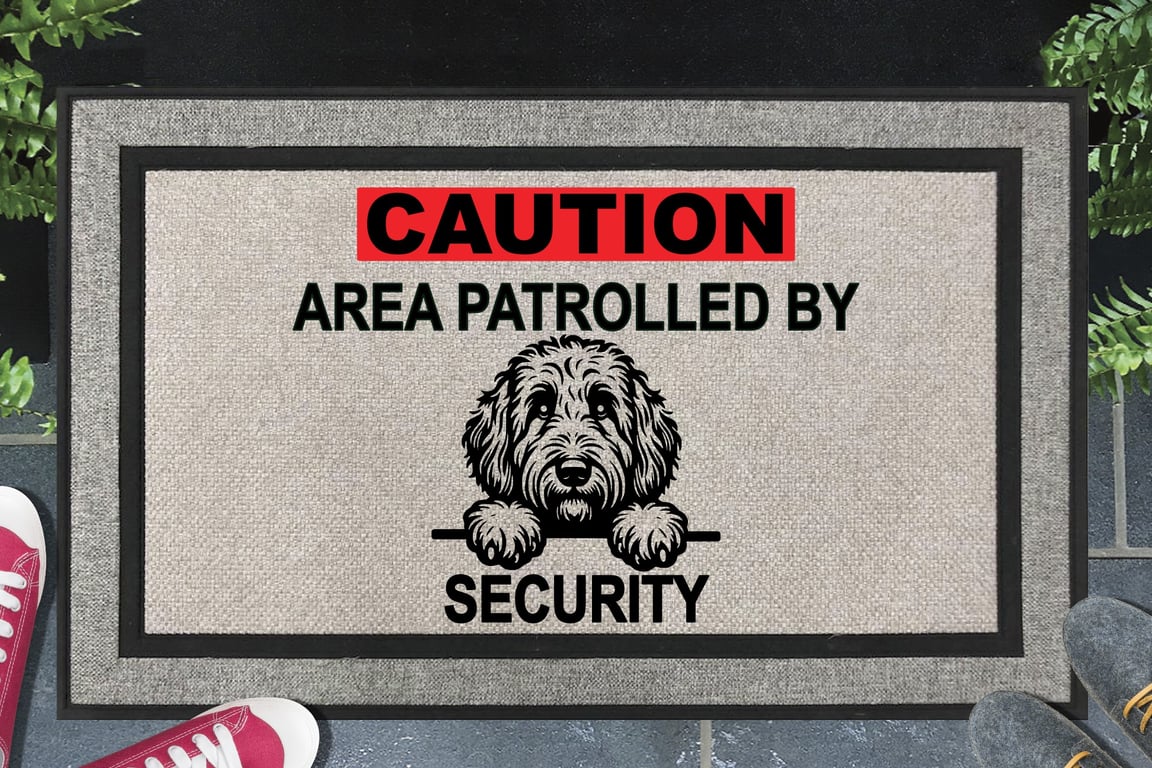 Bernedoodle Security Door Mat No.3 - Welcome Mat - All Weather 45x70cm 