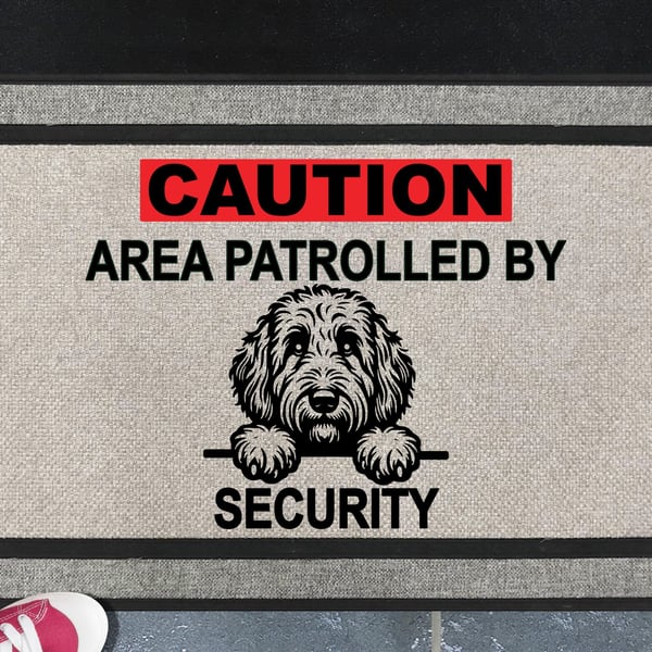 Bernedoodle Security Door Mat No.3 - Welcome Mat - All Weather 45x70cm 