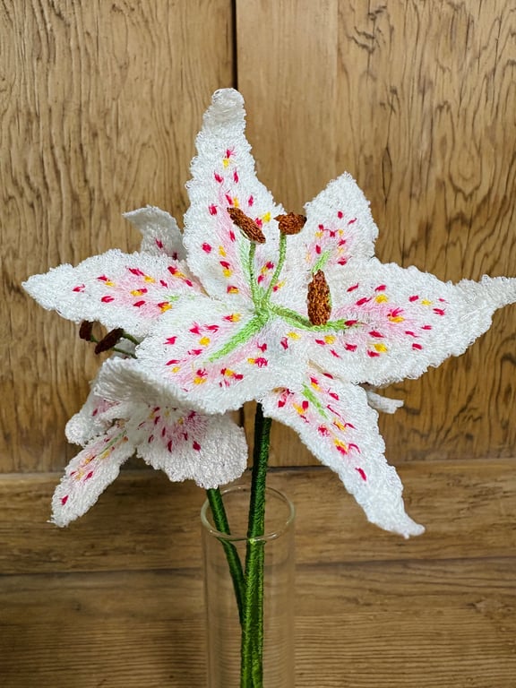 Embroidered Lily