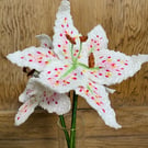 Embroidered Lily