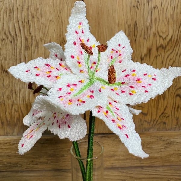 Embroidered Lily