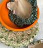 Reusable bowl covers - set of three. Roses and spots - Image 2
