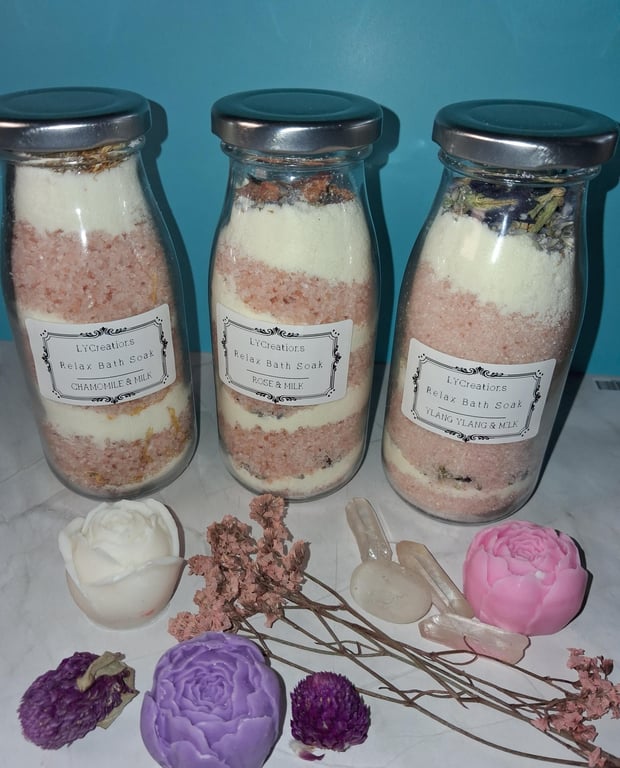 Layered Milk Bath Salts