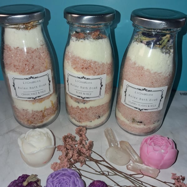 Layered Milk Bath Salts