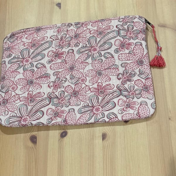 Padded Cotton Laptop Case 13.5 inches