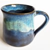 Blue Mug - Hand Thrown Stoneware Ceramic Mug