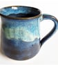 Blue Mug - Hand Thrown Stoneware Ceramic Mug - Image 1