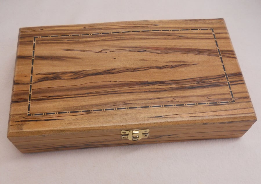 Earring Box in Solid Spalted Beech