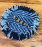 Tweed brooch, Handmade Mum card & brooch gift duo, Mum Birthday, Flower brooch - Image 6