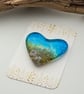 Fused Glass Heart - Seascape - Image 1