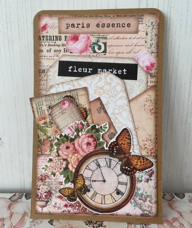 Ephemera - Loaded Pocket Vintage Style by Carolee Crafts PB8 - 0014