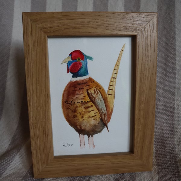 Pheasant painting - Framed