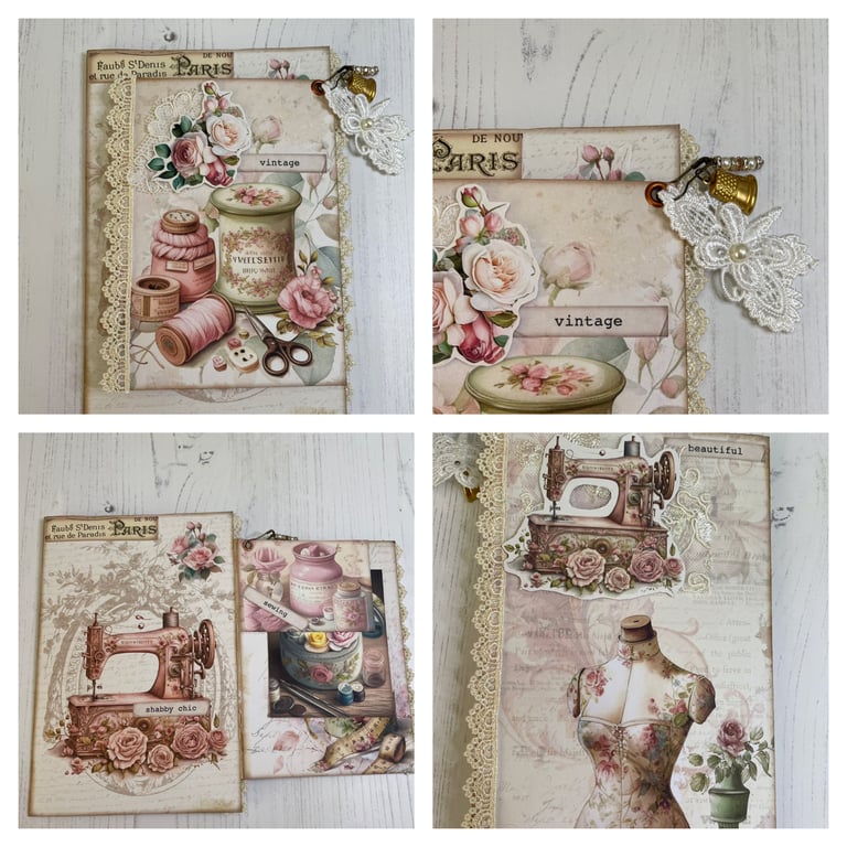 Sewing -Vintage Sewing Flip Folder and Ephemera by Carolee Crafts PB12 - 0006