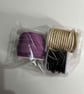 3 assorted reels of cord for crafting (w5)