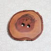 Button wooden, eco handcrafted reclaimed timber, natural handmade supplies