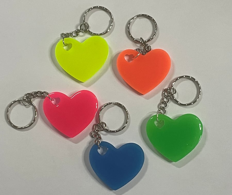 Handmade Resin Glow In The Dark Keyring