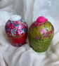 2 decorative cupcake style gift boxes - Image 1