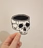 Mindless Skull Hand Printed Sticker - Image 1