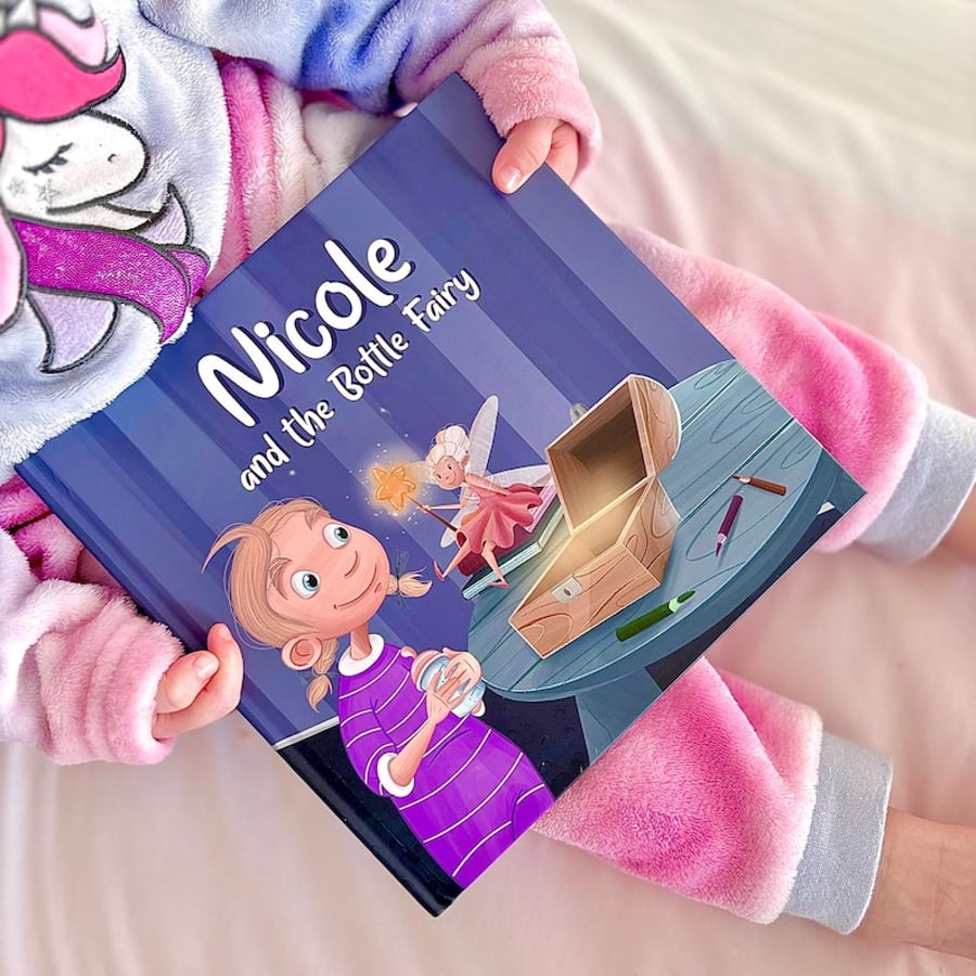 Personalised Bottle Fairy Book – Toddler Story for Bottle Weaning - Hardbound
