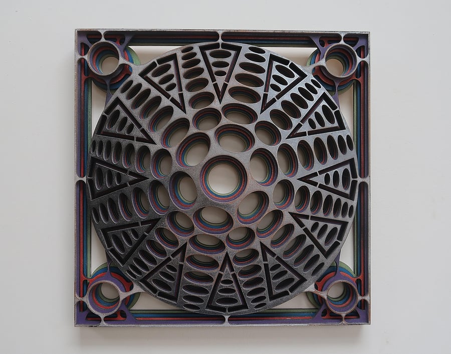 3D Wall art, Multi layered, Laser cut, Wood Carving , Geometric, Contemporary 