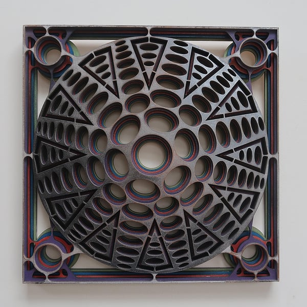 3D Wall art, Multi layered, Laser cut, Wood Carving , Geometric, Contemporary 
