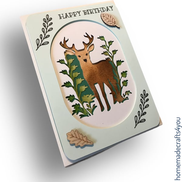 3D Deer Card