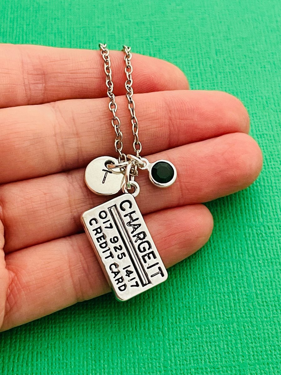 Credit Card Necklace, Gift for a Shopaholic, 