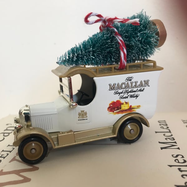 Vintage WHISKY  MCALLAN die cast CHRISTMAS decoration