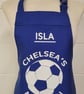 Personalised Football Apron no.1 fan (9-12 yrs) - Made in England.  - Image 8