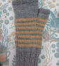Hand knitted fingerless mitts  - Image 6
