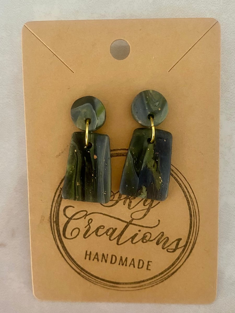 Ref: 2532 Handmade polymer clay earrings (includes FREE UK postage)