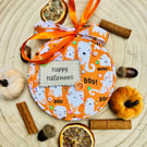 Personalised 5" Cute Ghost Halloween Keepsake Hoop - Happy Halloween Decoration 