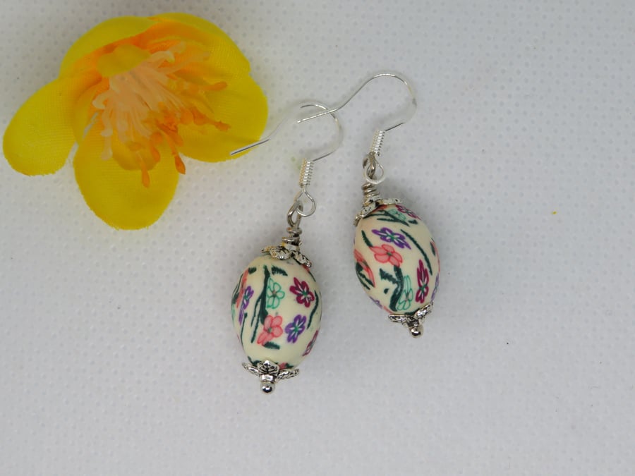 Cottage Garden Oval Earrings