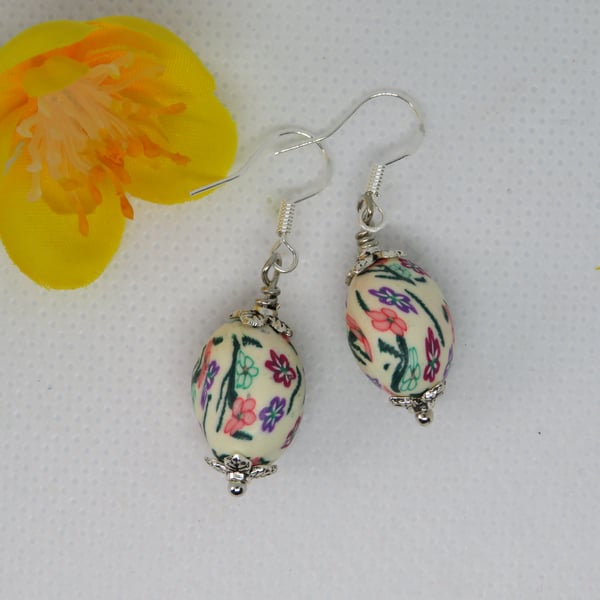 Cottage Garden Oval Earrings