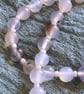 Navy and peach necklace - Image 5