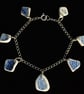 Beach pottery sterling silver bracelet - Image 2